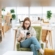Study in the library with an e-book