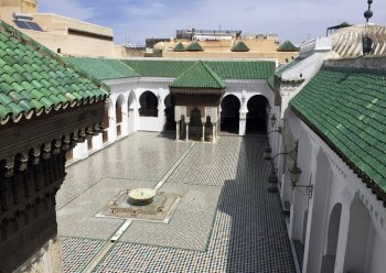 The al-Qarawiyyin university, library, and mosque were founded by Fatima El-Fihriya in 859 — around the time early forms of algebra were being invented.
